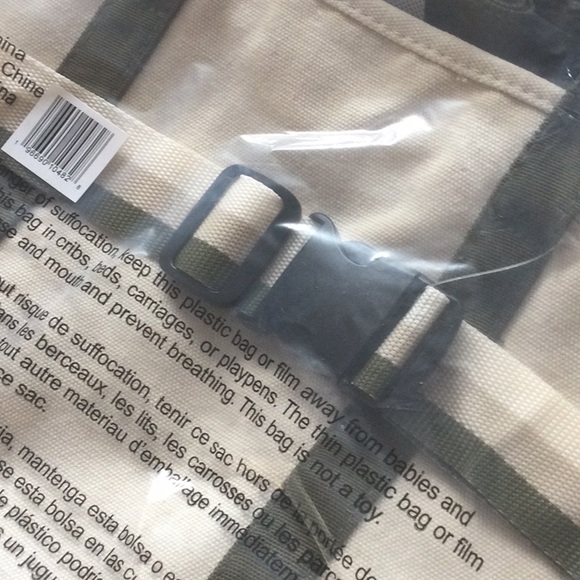 Canvas Tote with Travel Band - Picture 8 of 8